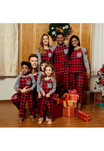 Plaid Family Matching Pajamas Sets（Flame resistant）