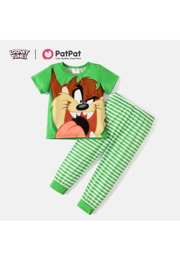 Looney Tunes 2pcs Toddler Girl/Boy Short-sleeve Tee and Stripe Pants Set