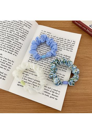 3-pack Women Ditsy Floral Pattern Scrunchie Set