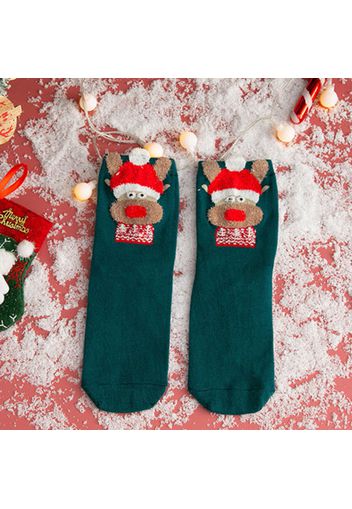 Christmas Socks Santa Claus Elk Cartoon Keep Warm Cute Christmas Socks