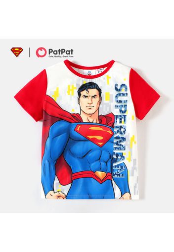 Superman Kid Boy Super Hero Allover Print Short-sleeve Tee