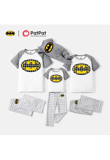 Batman Family Matching Raglan-sleeve Graphic Striped Pajamas Sets (Flame Resistant)