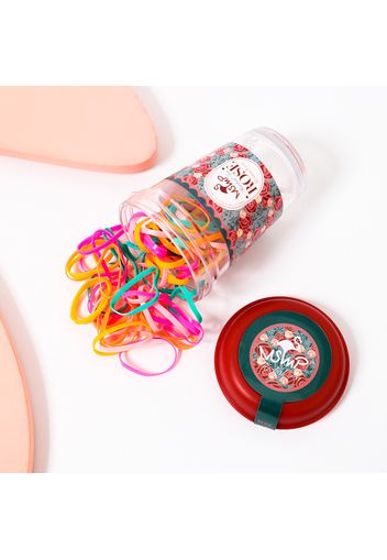 Canned Colorful Disposable Small Size Hair Ties for Girls