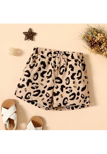 Toddler Girl Leopard Print Casual Shorts