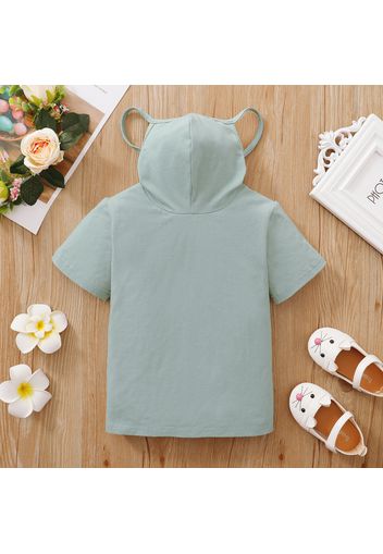 Toddler Girl casual Tee with Face Mask