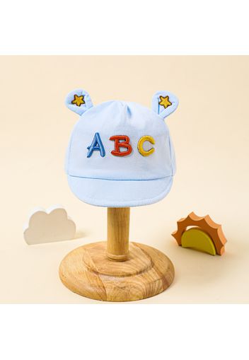 Baby Letter ABC Pattern Cute Dual Ears Visor Hat