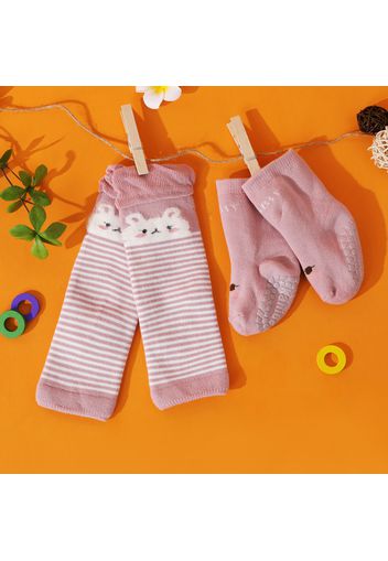 Baby / Toddler Soft Stretchy Cartoon Socks and Knee Pad for Crawling