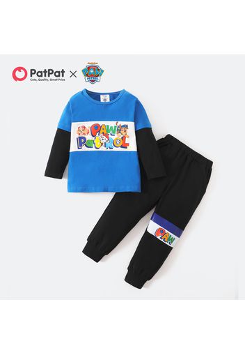 PAW Patrol 2-piece Toddler Boy  Cotton Colorblock 2 in 1 Tee and Solid Pants Set