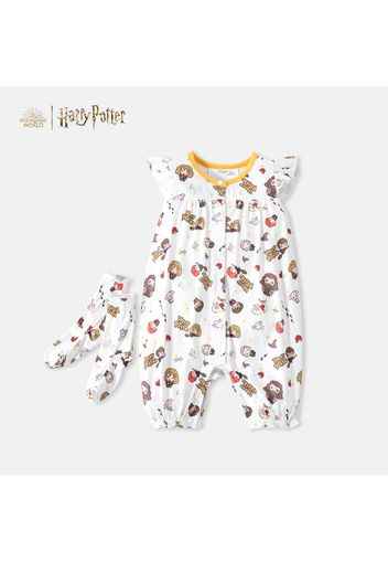 Harry Potter Baby Boy/Girl Graphic Short-sleeve Romper Set