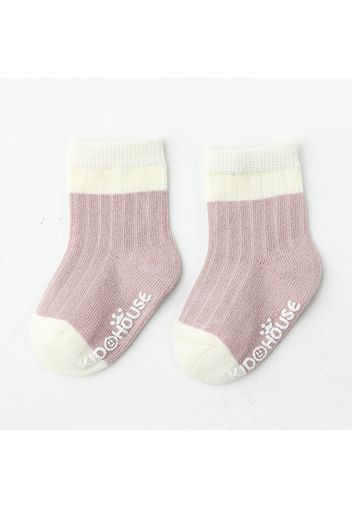 Baby / Toddler Color Block Two Tone Non-slip Glue Socks