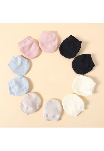 5-pairs Baby / Toddler Pure Color Antiskid Glue Socks