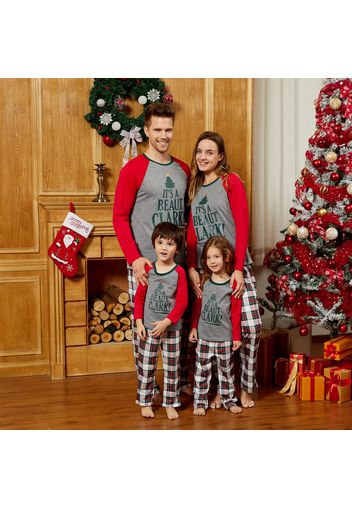 Mosaic Family Matching Beaut Clark Christmas Pajamas Set(Flame Resistant)