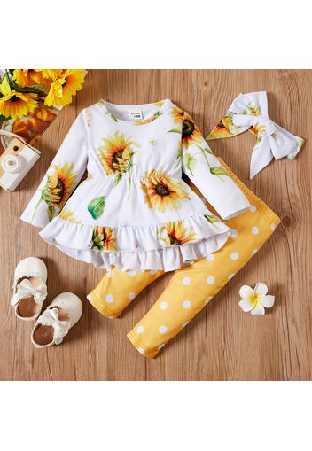 3-piece Baby Girl Sunflower Set