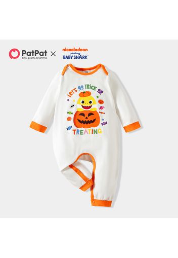 Baby Shark Halloween Pumpkin Cotton Jumpsuit for Baby