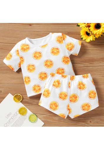 2-piece Baby / Toddler Fruit Print Tee and Shorts Set