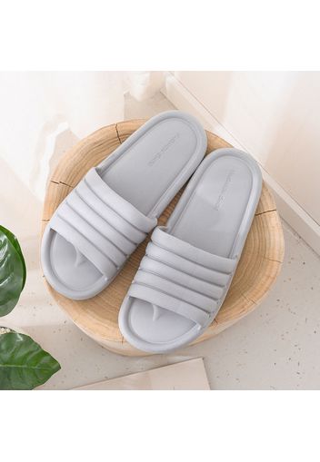 Unisex EVA Soft Home Flip Flops Comfortable Flat Slides Non-Slip Silent Indoor Adult Family Shower Slippers