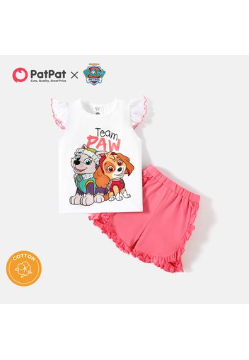 PAW Patrol 2-piece Toddler GIrl PAW Team Cotton Tee and Shorts Set