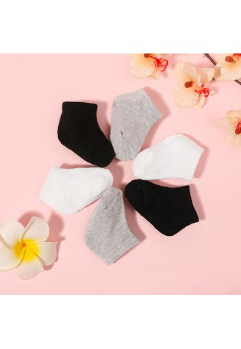 3-pairs Baby Minimalist Solid Socks