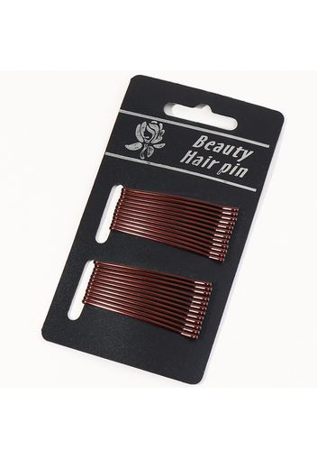 Women Minimalist Pure Color Metal Bobby Pins