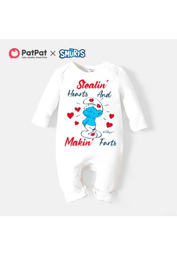 Smurfs Mommy's Sweetheart Baby Boy/Girl 100% Cotton Jumpsuit