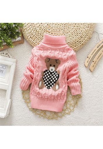 Baby / Toddler Adorable Bear Print Long-sleeve Sweater