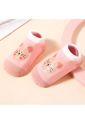 Baby / Toddler Cartoon Graphic Colorblock Antiskid Glue Floor Socks