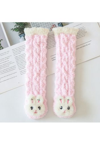 Baby / Toddler Plush Fleece-lining Cartoon Animal Three-dimensional Socks