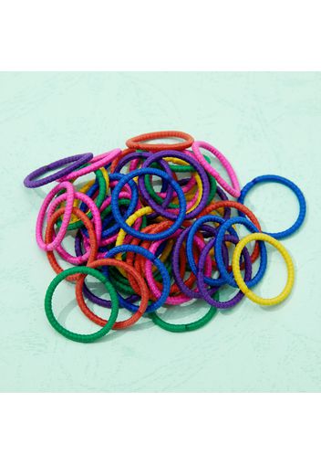 50-pack Colorful Hairbands for Girls