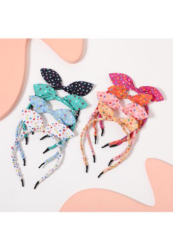 8-pack Bow Decor Leaf Pattern Headband for Girls