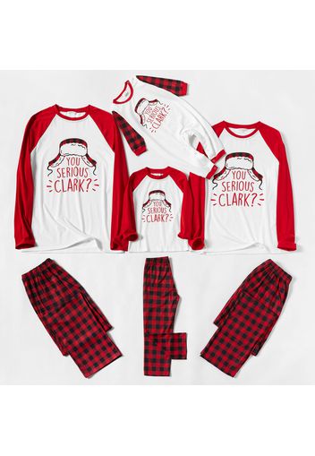 Mosaic Christmas Family Matching YOU SERIOUS CLARK Plaid Pajamas for Dad - Mom - Kids- Baby (Flame Resistant)