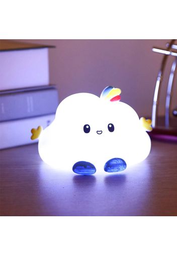 Creative Clouds Night Light Soft Vinyl Night Lamp Home Atmosphere Bedroom Bedside Lamp