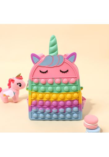 Kids Unicorn Silicone Sensory Stress Relief Toy Mini Backpack
