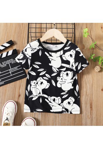 Toddler Boy Animal Koala Print Short-sleeve Tee