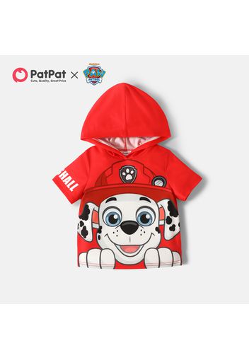 PAW Patrol Toddler Boy/Girl Letter Print Hooded Short-sleeve Tee