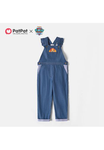 PAW Patrol Toddler Girl Denim Overalls and Rainbow Top