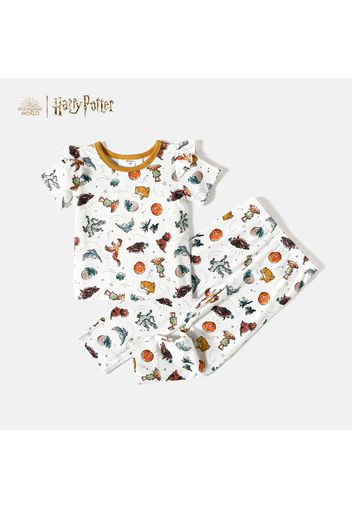 Harry Potter 2-piece Toddler Girl Animal Print Ruffled Short-sleeve Tee and Pants Set