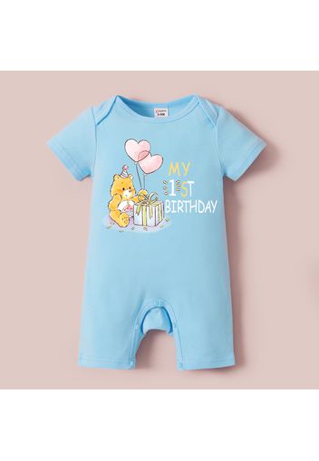 Care Bears Baby Boy/Girl My 1st Birthday 100% Cotton Romper