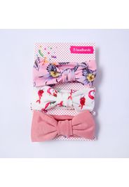 3-piece Baby / Toddlers Lovely Solid Polka Dots Floral Allover Combined Stretchy Headband