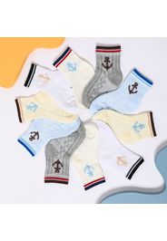 5-pairs Baby / Toddler / Kid Anchor Graphic Mesh Breathable Socks