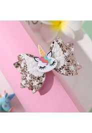 Sequin Bow Unicorn Hair Clip Princess Hair Accessory for Girls