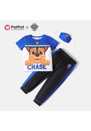 PAW Patrol 3-piece Toddler Boy/Girl Colorblock Tee and Sweatshirt Pants Set with Face Mask