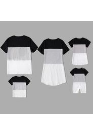 Stripe Series Cotton Family Matching Sets(Short Sleeve T-shirt Dresses for Mommy and Girl）