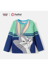 Looney Tunes Kid Boy/Kid Girl Colorblock Striped Long-sleeve Tee