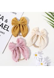 3-pack Solid Embroidery Swallowtail Hair Tie for Girls