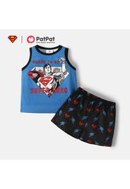 Superman 2-piece Toddler Boy Super Hero Tank Top and Allover Shorts Set