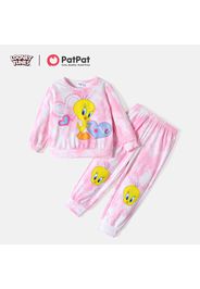 Looney Tunes 2pcs Toddler Girl Allover Print Pullover Sweatshirt and Pants Set