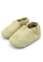 Baby Fashionable Solid Leather Antiskid Prewalker Shoes