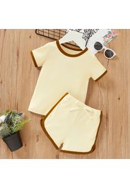 2-piece Baby / Toddler Casual Solid Top and Shorts Set