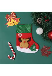 Christmas Hanging Stockings Santa Claus Elk Socks Xmas Holiday Party Decor