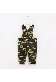 Toddler Boy Casual 100% Cotton Camouflage Print Pocket Design Overalls